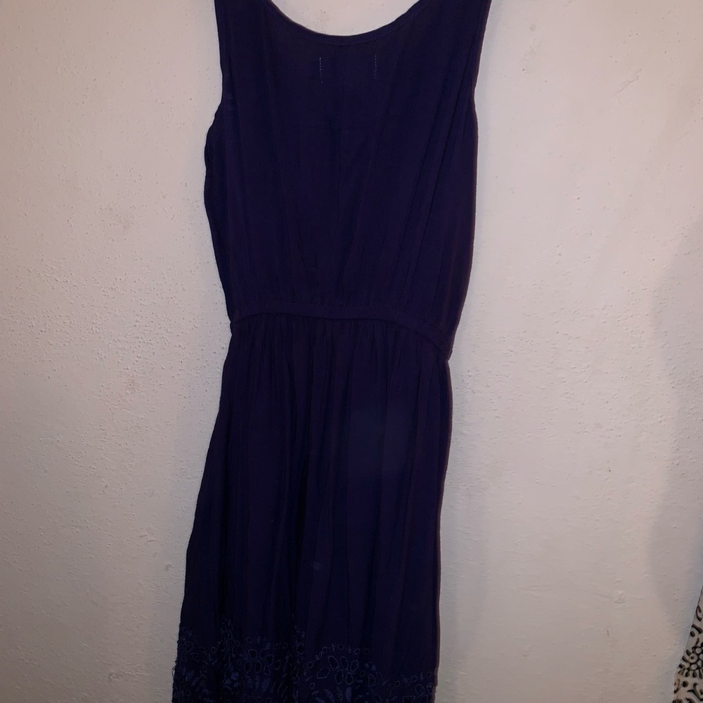 Navy blue skater dress